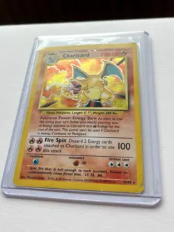 1999 Pokemon Base Set Charizard 4/102 Holo Rare WOTC 120 HP English - Image 2