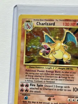 1999 Pokemon Base Set Charizard 4/102 Holo Rare WOTC 120 HP English - Image 4