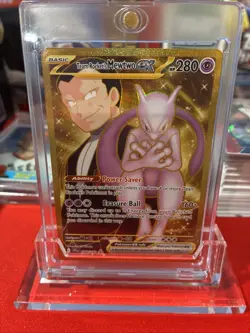 Pokemon TCG Team Rockets Mewtwo EX Special Illustration Destined Rivals 240/182 - Image 1