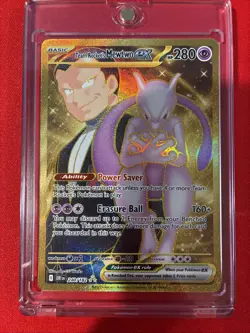 Pokemon TCG Team Rockets Mewtwo EX Special Illustration Destined Rivals 240/182 - Image 4