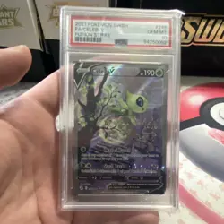 Pokemon Celebi V Full Art Ultra Rare 245/264 Fusion Strike Holo PSA 10 2021 - Image 2