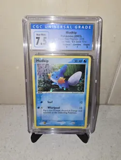 2003 Pokemon - MUDKIP #018 Black Star Promo - Double Swirl CGC 7.5 - Image 1