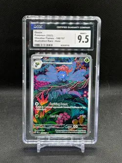Pokemon TCG Obsidian Flames Gloom 198/197 Holo Illustration Rare CGC 9.5 Mint - Image 1