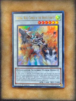 Yugioh Silvera, Wolf Tamer of the White Forest INFO-EN038 Ultra Rare 1st Ed NM - Image 1