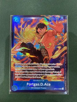 One Piece TCG OP13-119 Portgas.D.Ace Store Treasure Cup Winner Promo Sealed - Image 1