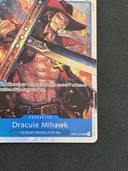 One Piece TCG - Dracule Mihawk #OP01-070 Romance Dawn - PRE-ERRATA - Near Mint - Image 5