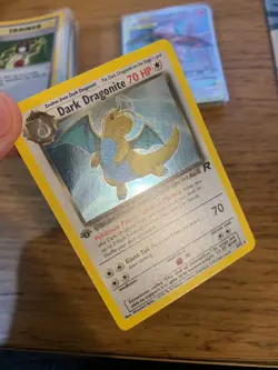 NM! 1st Edition Dark Dragonite (5/82) Team Rocket Set Holo Pokemon Card! - Image 5
