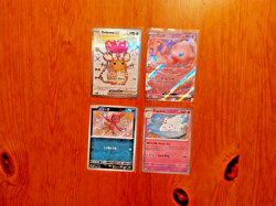 POKOMON HOLO CARDS JAPANESE & ENGLISH X 4 CARDS EXCELLENT CONDITION - SET 37 - Image 1