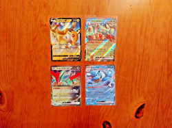 POKOMON HOLO CARDS JAPANESE & ENGLISH X 4 CARDS EXCELLENT CONDITION - SET 21 - Image 1