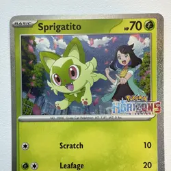 Pokemon Sprigatito 191 SVP Black Star Promo Scarlet Violet Holo Horizons NM - Image 2