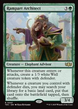 MTG RAMPART ARCHITECT 47 TDC NM R - Image 1