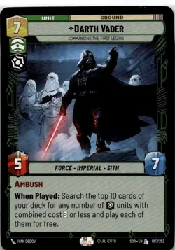 Darth Vader - Commanding the First Legion [SOR - 087/252]Normal Legendary NM - Image 1