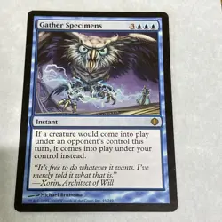 Gather Specimens Shards of Alara Regular. MTG TCG CARD - Image 1