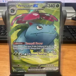 Pokemon TCG Venusaur ex 182/165 Sv: Scarlet & Violet 151 Holo 340 HP MINT - Image 1
