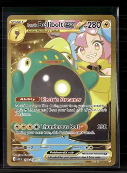 Pokemon 2025 Journey Together Iono's Bellibolt EX HR #188/159 - Image 1