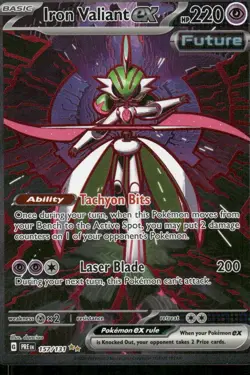 Pokemon Cards Iron Valiant ex 157/131 Prismatic Evolutions NM - Image 1