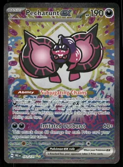 Pokemon Cards Pecharunt ex 163/131 Prismatic Evolutions NM - Image 1