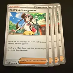 4x Rosa's Encouragement - 084/088 ME03: Perfect Order (ME03) Pokemon Playset x4 - Image 1