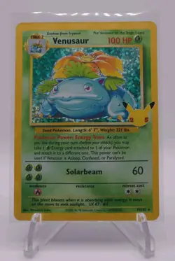 Venusaur 15/102 Celebrations Textured Ultra Rare Holo Pokemon Card * MINT* 🔥💎 - Image 3