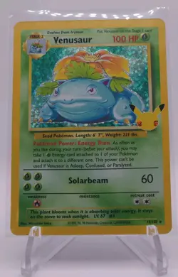 Venusaur 15/102 Celebrations Textured Ultra Rare Holo Pokemon Card * MINT* 🔥💎 - Image 4