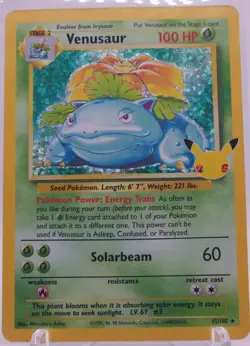 Venusaur 15/102 Celebrations Textured Ultra Rare Holo Pokemon Card * MINT* 🔥💎 - Image 5