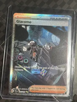 Trainer Giacomo 267/193 Paldea Evolved Special Illustration Rare Pokemon TCG NM - Image 1