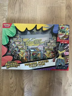 Pokemon Ascended Heroes Premium Poster Collection Mega Lucario EX - Image 1