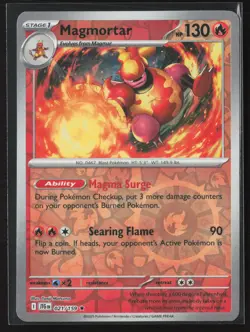 Magmortar Rare SV09: Journey Together 021/159 NM Pokemon Card Reverse Holo - Image 1