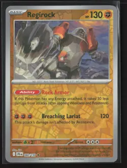 Regirock Rare SV09: Journey Together 082/159 NM Pokemon Card Reverse Holo - Image 1