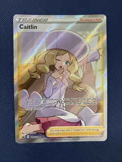 Caitlin 189/198 SWSH Chilling Reign Full Art Trainer Pokemon TCG Card - Image 1