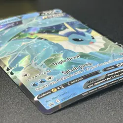 Vaporeon V SWSH 150 Pokemon Black Star Promo Holo Pokemon Sword Shield TCG - Image 3