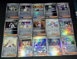 15 Pokemon TCG Trainer - Supporter Mirrorfoil Pokeball & Reverse Holo Card Lot - Image 2