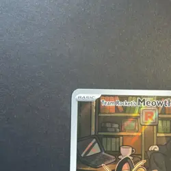 NM-Mint Team Rocket's Meowth - 203/182 Illustration Rare Pokemon Destined Rivals - Image 2