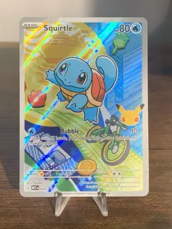 First Partner Illustration Squirtle Promo Full Art Holo 037 Pokemon TCG-Mint - Image 1