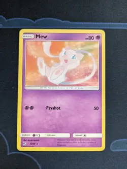 Mew 32/68 Pokemon Card Rare Pokemon Trading Card Game Hidden Fates TCG NM - Image 1
