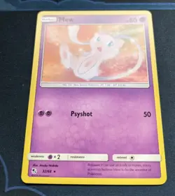 Mew 32/68 Pokemon Card Rare Pokemon Trading Card Game Hidden Fates TCG NM - Image 2