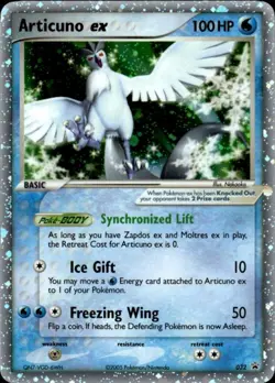 Pokemon Articuno ex 032 Nintendo Black Star Promos Promo Holo Lightly Played - Image 1