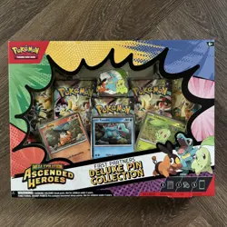 Pokemon TCG Poster & First Partner Pin Collection Ascended Heroes New & Sealed - Image 3