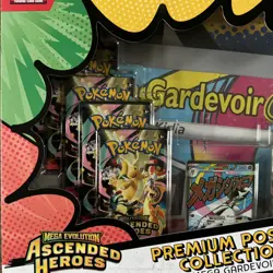 Pokemon TCG Poster & First Partner Pin Collection Ascended Heroes New & Sealed - Image 4