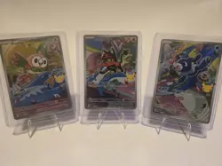 Pokemon TCG First Partner Illustration Collection Series 1 Alola GEN 7 Starters - Image 1