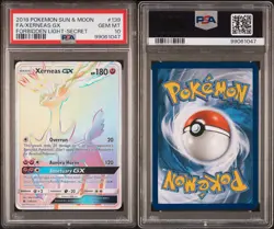 Pokemon 2018 Xerneas GX Secret Rainbow #139/131 Sun & Moon PSA 10 - Image 3