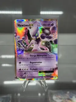 Pokemon Mewtwo EX Holo Ultra Rare Card 52/108 Evolutions Near Mint Condition - Image 1