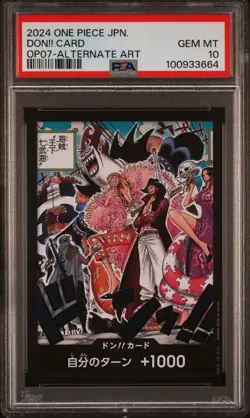 PSA 10 DON!! CARD OP07-ALT ART One Piece Cards Japanese 2024 - Image 1