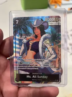 Ms. All Sunday OP14-084 Alternate Art Azure Sea's Seven One Piece Card English - Image 1