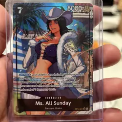 Ms. All Sunday OP14-084 Alternate Art Azure Sea's Seven One Piece Card English - Image 3