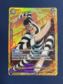 Mr. 2 Bon Kurei (Bentham) EB01-061 SEC Secret Rare - One Piece TCG Card Game - Image 1
