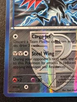 Skarmory 87/135 B&W Plasma Storm Pokemon Card Reverse Holo Foil Rare HP - Image 5