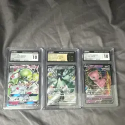 Pokemon CGC Graded Gardevoir GX Meowscarada Mew V Holo Japanese Card Lot - Image 1
