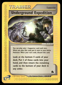 Pokemon Cards Underground Expedition 140/144 Skyridge WOTC Uncommon NM - Image 1