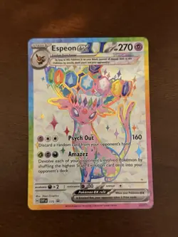 Espeon EX Prismatic Evolutions Card Promo 175 NM 🔥 - Image 1